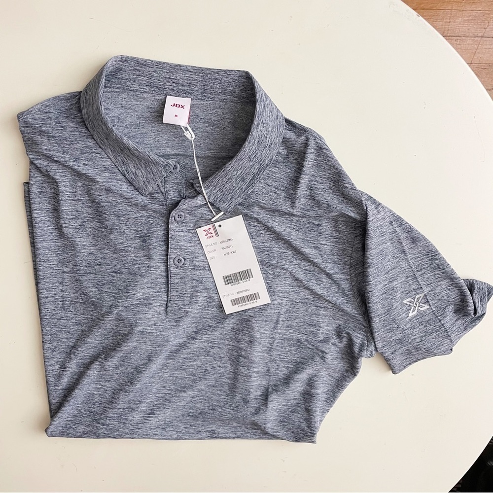 JDX Performance Golf Polo Heather Navy Men’s Medium New